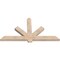 Ekena Millwork Kennewick Smooth Timber Gable Bracket, Douglas Fir, 72"W x 39"H x 3 1/2"D x 5 1/2"F, 13/12 Pitch GBW072X39X0406KEN00SDF - alternate 3